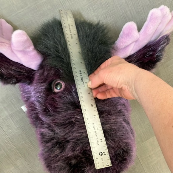 Plush Purple Moose Wall Decor - Picture 13 of 13